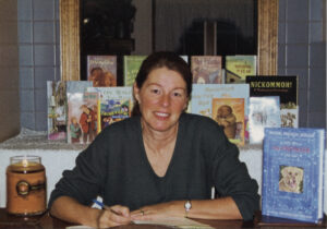Jackie French Koller signs copies of her books