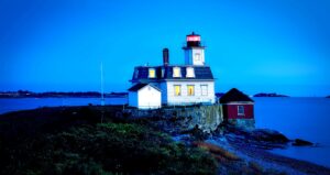 The Rose Island Lighthouse in Newport, R.I. is a unique place to stay for the adventurous traveler.