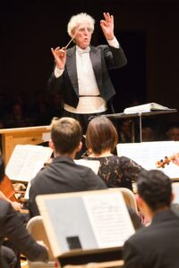 Conductor Benjamin Zander of the Boston Philharmonic Orchestra