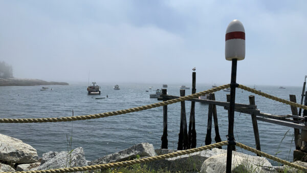 The view from McCloon's Lobster, famous for its lobster rolls, on Spruce Head Island.Photos/Sandi Barrett 