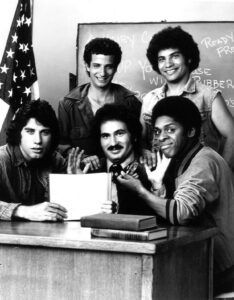 A Boston TV station initially refused to air the show “Welcome Back, Kotter” in the mid-1970s for fear it would inflame tensions over the city’s forced busing crisis.