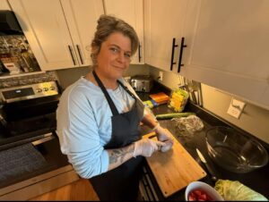 Lori Houlden-Girard prepares home-cooked meals out of her kitchen in Grafton for her nonprofit organization Meals That Matter.