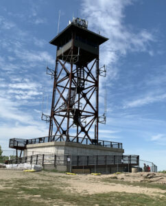 The observation platform and tower awaits hikers who make it to the summit of Wachusett Mountain.Photo/Sandi Barrett 