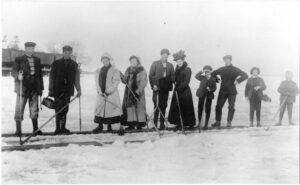 Numerous people were employed as ice cutters in the winter months to harvest the product from the region’s frozen lakes and ponds.